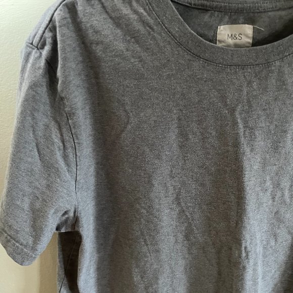 Marks & Spencer Grey Men's Tee - Picture 2 of 5